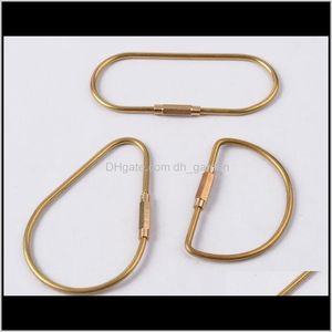 Hooks Rails opslag huishoudelijke organisatie huizen tuin drop levering 2021 3 stijlen messing gouden vintage carabiner sleutelhanger slijtage retro