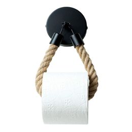 Hooks Rails Toiletpapierrek Antiek touw Wandhangen Web Decoratieve badkameropslag Accessoires Hookshooks Hookshooks