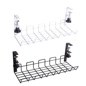 Haken Rails Opbergrek voor onder de tafel Kabelbeheerlade Bureaucontactdooshouder Draadorganizer 230603