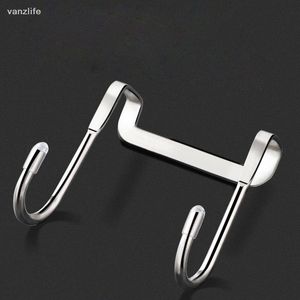 Hooks & Rails Vanzlife Stainless Steel Free Punching Cabinet Door No Trace S-type Hanger Coat Hook Small HooksHooks