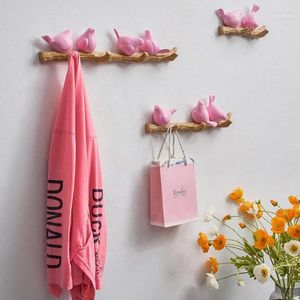 Haken rails muur decor home accessoires woonkamer hanger hars vogel sleutel keuken jas kleding handdoek hoed handtas houder1