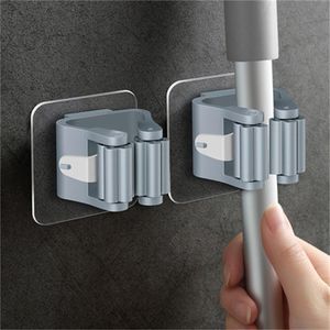 Haken rails wandmontage lijm dweil rek haak plank toilethouder bezemhanger voor badkamer accessoires keuken organisatie huis opslag