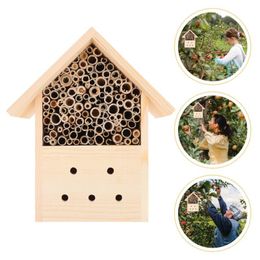Haken rails houten bijen bijen huis bijenkorven voor tuin geschenken benodigdheden