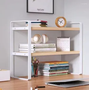 Hooks Shelf Desktop Storage Bookshelf Student Support Scred Racks Office Organisateur des porte-émeutes de cabinet Office Organisateur