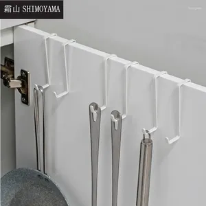 Ganchos SHIMOYAMA sobre la puerta, colgador de armario de cocina, gancho 2, organizador de baño, estante para toalla, ropa, sombrero, soporte para colgar