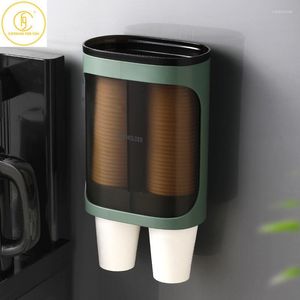 Hooks Single/Double Tube Creative Wall Monted Type Home Store Paper Cup Holders Space Saving Storage Organisation