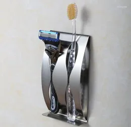 Crochets mural en acier inoxydable vendant du support de brosse à dents support Brosse de dents Box Organisateur non - Sucker Decorative salle de bain accessoires