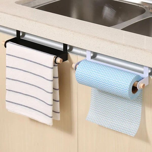 Hooks Storage Rack Toall Kitchen Pole Pole Puerta Avanzada Estante de plástico Multifuncional REGRIS DE RAGO