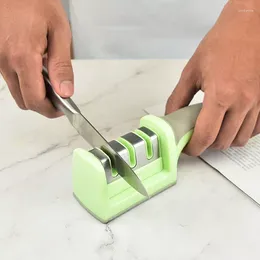 Crochets outils d'affûtage en trois étapes cuisine cuisine pierre à aiguiser couteau à pierre à aiguiser accessoires de cuisine professionnels