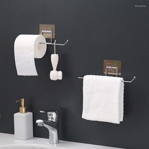 Crochets Ultra forts pour salle de bain cuisine toilette sans poinçon boule de bain cintre porte-serviettes porte-mouchoirs papier rouleau