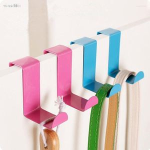 Crochets Vanzlife Crochet en acier inoxydable sur la porte Creative Nail-free No Trace Coat Rack Back