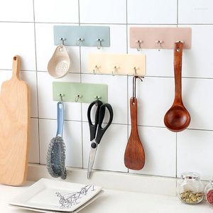 Hooks Wall Hook Creative Kitchen Badkamer Hanger Home Organizer Accessoire voor de moderne adhesize sleutelhouder