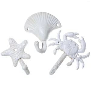 Hooks Wall Sea Star Rustic Hanger Decoration Retro Hangers Coat Outdoor