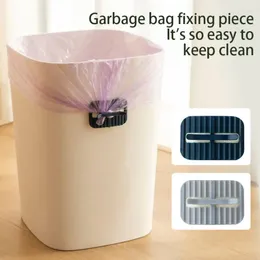 Crochets Sac à poubelle à déchets Clip fixe Organisateur de maison Les ordures peuvent verrouiller les clips de support en plastique résistant aux glissières