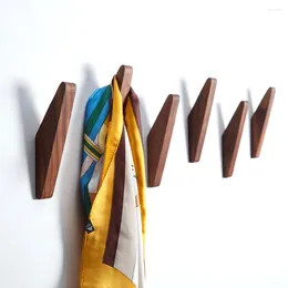 Crochets vêtements en bois suspension mural manteau crochet porte-clés décoratif chapeau écran cadré sac à main rangement de salle de bain rack HK-136