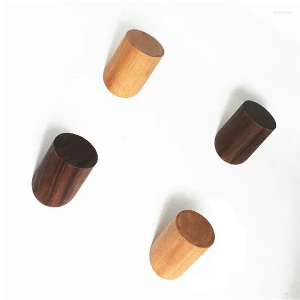 Ganchos de colgilla de madera 6.5cm 2 piezas de longitud de longitud moderna de la ama de casa sombrero de la pared de la pared de la pared del jardín del hogar decoración del jardín del hogar