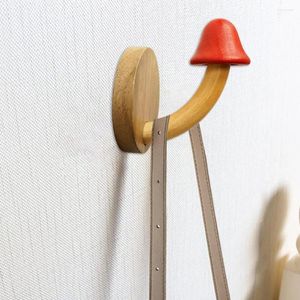 Haken Houten Kapstok Decoratieve Paddestoel Muur Voor Handdoeken Zakken Heavy Duty Geen Boorhanger Badkamer Keukenbenodigdheden