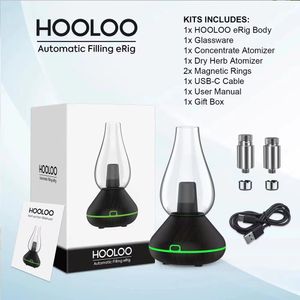 HOOLOO cire d'herbes sèches huile épaisse 3 en 1 E Bong Dab Rig Bluetooth narguilé Bong cire concentré sec grillé brûlant paramètres d'équipement de chauffage dispositif de pointe longue durée