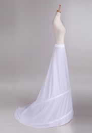Hoepel bruids petticoat zeemeermin bruiloft crinoline rokken elastische taille slips voor bruidsjurken bustle onder sweep train3336632