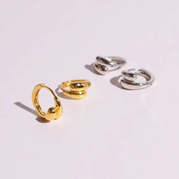 Boucles d'oreilles créoles 10 paires classiques plaquées or 18 carats, petits bijoux tendance, cadeau rond mignon cercle pour femmes