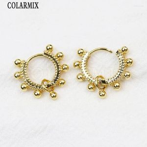 Hoop oorbellen 10 paren Tiny Circle 18K Gold vergulde metallic klassieke vrouwen mode -sieraden cadeau 30761