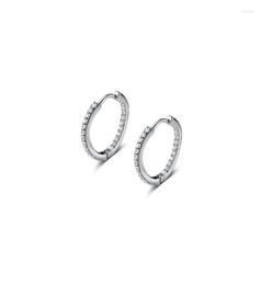 Boucles d'oreilles créoles en or 18 carats authentique en argent sterling 925, bijoux fins, ensemble mini CZ, cercle ondulé, Huggie, oreille, os, levier CG87955581433