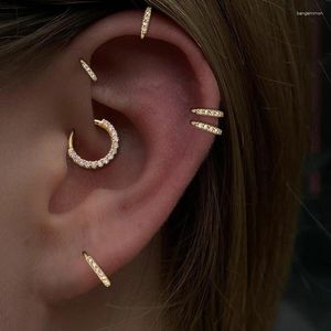 Boucles d'oreilles créoles pour femmes et hommes, 1 pièce, anneau de narine, Cartilage, Tragus, accessoires de bijoux à la mode