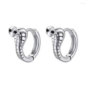 Boucles d'oreilles créoles pour femmes, 2 pièces, serpent, Animal d'horreur, boucles d'oreilles Cobras, Halloween Goth Punk, accessoires de Costume