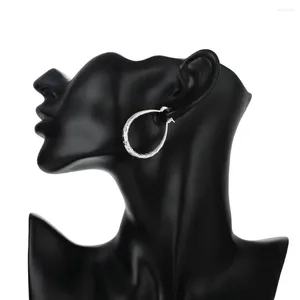 Boucles d'oreilles créoles en argent Sterling 2023 925, robe à la mode pour femme, noël, saint-valentin, bijoux Glamour, cadeau, vente en gros