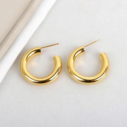 Boucles d'oreilles cerceau 2023 mode minimaliste cercle géométrique rond Simple mince petit Huggie pour femmes fille bijoux de fête de mariage