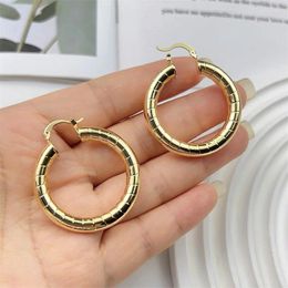 Brincos de argola 2023 simples círculo redondo banhado a ouro para mulheres anel de moda coreana acessórios de joias
