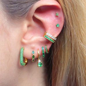 Boucles d'oreilles créoles en acier inoxydable, 2 pièces, petit Septa, anneau à clic, nez, Labret, Tragus, Cartilage, Daith, clou d'oreille hélicoïdal, Piercing, bijoux