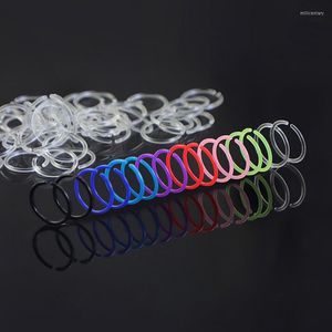 Boucles d'oreilles créoles 50-100 pcs/lot résine pour hommes femmes Transparent noir or coloré cercle rond boucle d'oreille