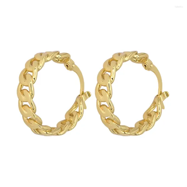 Pendientes de aro 925 Aros de plata Mujeres modernas 2024 Tendencia de lujo Estética Boda Earing Circle Joyería personalizada chapada en oro de 18 k