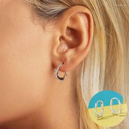 Boucles d'oreilles de cerceau 925 Animal en argent sterling pour femmes fille simple mignon chien teckel conception de bijoux fête cadeau
