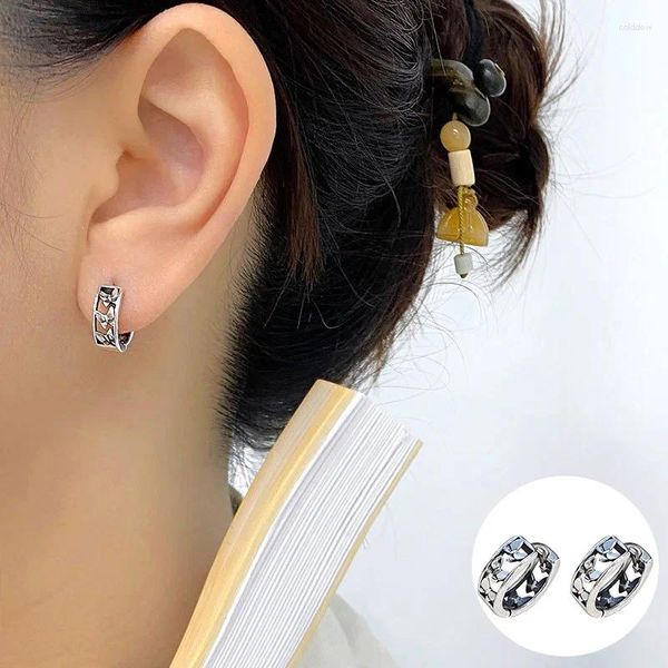 Boucles d'oreilles de cerceau 925 Boucle d'oreille papillon en argent sterling pour femmes girl mode vintage creux de conception de bijoux de bijoux