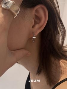 Hoop oorbellen 925 Sterling Silver Small Star Vrouwelijke charme sieradencadeau voor vrouwen