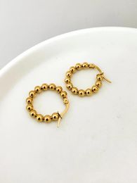 Hoopoorringen Een zomer Franse mode vintage roestvrijstalen dames kleurrijke olie die grote ijzeren touw armbandfeestje laat vallen