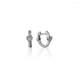 Boucles d'oreilles créoles en argent Sterling pour femmes, bijoux en forme de cœur séduisant, accessoires de maquillage, cadeau de mariage, DIY, fête