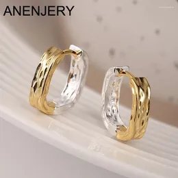 ANENJERY – boucles d'oreilles carrées en métal pour femmes, boucle d'oreille géométrique, bijoux à la mode, cadeaux Pendientes Mujer