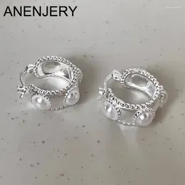 Boucles d'oreilles ANENJERY perle géométrique pour femmes tempérament exquis boucle d'oreille bijoux classiques Huggies Pulseras Mujer