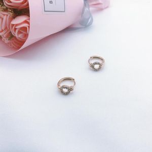 Boucles d'oreilles créoles arrivée mode zircon cubique 18k plaqué or petits diamants pour les femmes fiançailles mariage bijoux à la mode