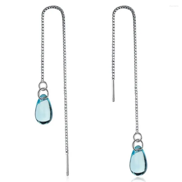 Boucles d'oreilles BF CLUB 925 en argent Sterling goutte d'eau gland pour femmes fille Sexy mode bijoux à la mode cadeau fête de mariage Pendientes