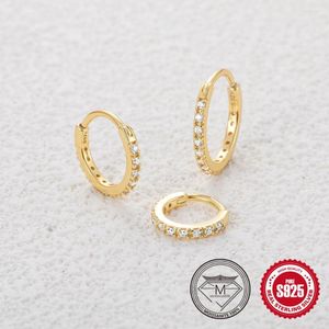 Boucles d'oreilles créoles BOAKO Oorbellen S925 boucle d'oreille en argent Sterling Moissanite pour femmes 6 8 10mm ensemble de boucles d'oreilles Bijoux Femme Tendance 2023