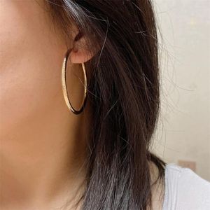 Hoop oorbellen Bohemen goud of rhodium kleur textureerde clip op voor vrouwen meisje unisex geen piercing oor casual mode sieraden