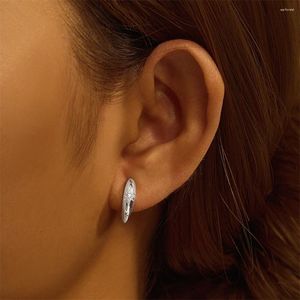 Boucles d'oreilles cerceau CANNER S925 argent Sterling brillant étoile clair Zircon pour femmes boucle d'oreille bijoux cadeaux Pendientes Oorbellen