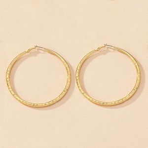 Boucles d'oreilles cerceau cercle pour femmes exagérer mince couleur or argent plaqué simplicité bijoux accessoires cadeaux de fête à la mode RG0010