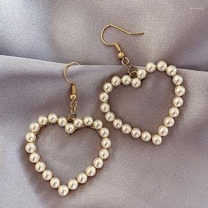 Créoles boucles d'oreilles CraDiabh corée mode bijoux doux mignon Jane Simulation perles pour femmes hommes Yoga poignet amis cadeaux