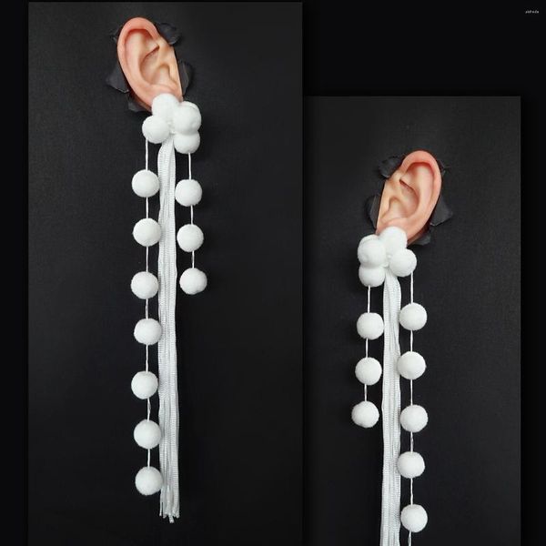 Boucles d'oreilles créoles DARKNESS LAB Conception originale faite à la main Long Gland Bijoux pour femmes filles Cool Fashion Darkly Accessoire MinorityEarRing