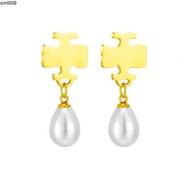 Boucles d'oreilles de cerceau Designer pour femmes boucles d'oreille Clover Boucles de luxe Bijoux de chaîne de luxe étalon perle orecchini diamant cjeweler ohrringe en acier inoxydable cadeau plaqué